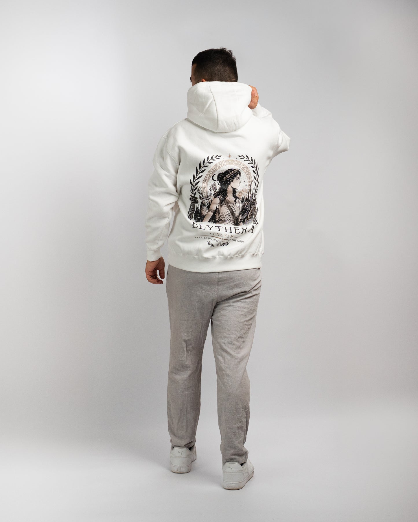 Artemis Oversized Artic White Hoodie